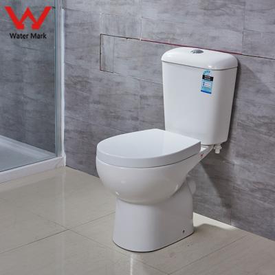 China Dual-Flow Australian Filigree Ceramic Two-Piece Toilet for sale