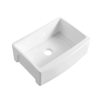 China Without Faucet 29 Inch Single Bowl Farmhouse Sink Butler Ceramic Kitchen Sinks for sale