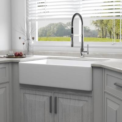 China Without Faucet 33 Inch Single Bowl Fireclay Farmhouse Sink Butler Kitchen Sinks for sale