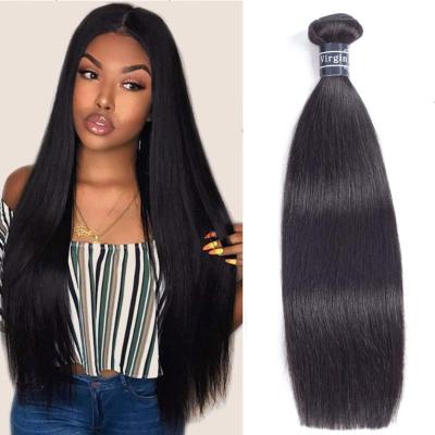 China Can be dyed and bleached or change design Brazilian Straight Human Hair 1 Bundle 100% Unprocessed Brazilian Virgin Hair Bundles Sellers Natural Black for sale