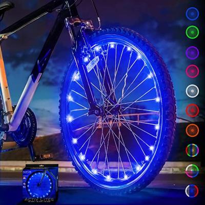 China 20 LED Bike Bicycle With Drop Fixer Wheel Decoration Light Cycling Flash Warning Lamp 13.3*9.3*3.4cm for sale