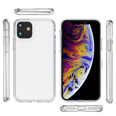 China Matte Clear Shockproof Hard Phone Case TPU and Acrylic Transparent Cell Phone Case for iphone 11 Phone for sale