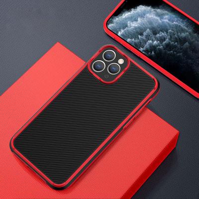 China 2021 New Anti-fall Carbon Fiber Material Anti-scratch Cell Phone Cover Slim Lightweight Case For iPhone 12 pro for sale