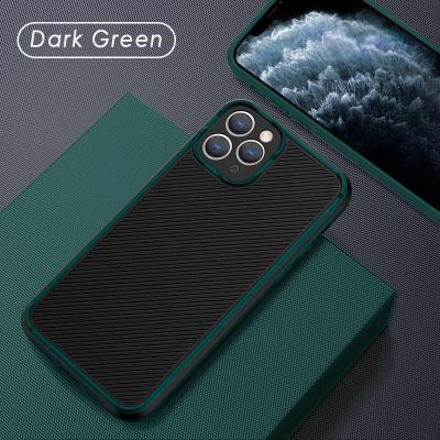 China Anti-Fall Edge Contrast Lens Protection Business PC Phone Case Straight Phone Cover For Samsung A21 for sale