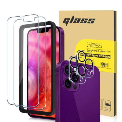 China Mobile Phone 360 ​​Degree Full View Easy Installation Pro 3D Screen iPhone 13 Phone Protector Set Clear Camera Lens Protector for sale