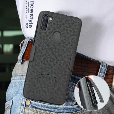 China High Quality Double Layer Anti-fall Kickstand Combo Case Mobile Phone Case For LG K51 for sale