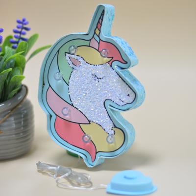 China Modern Newcomers Home Deco LED Lights Musical Unicorn Ring Doorbell for sale