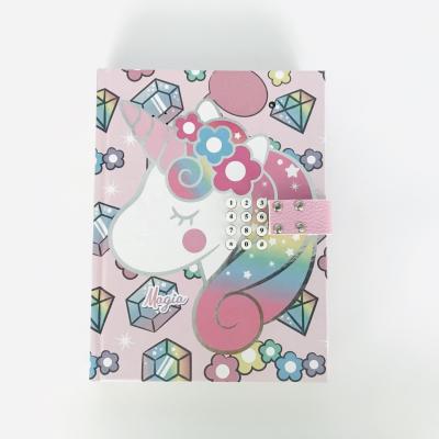 China Seceret Paper Printed Popular Electric Diary With Lock And Sound Remind for sale