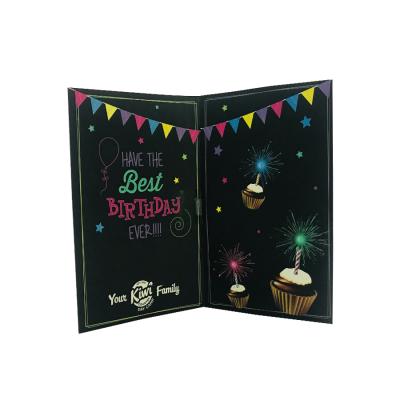 China Europe Hot Selling Greeting Cards Handmade Blank Birthday Cards With Flashing Lights for sale