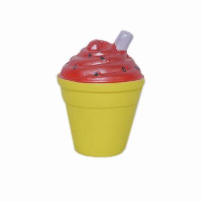 China Promotional Custom Toy PU Foam Squishies Toy Promotional Stress Squeeze Toy Logo Cup Shape for sale