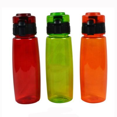 China Custom Viable Logo Plastic Fitness Sports Water Bottle for sale