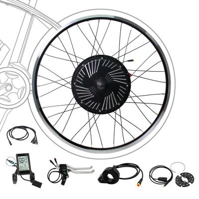 China good quality 750w 1000w 36v 48v rear wheel hub electric bike conversion kit 26inch ebike kits with 20