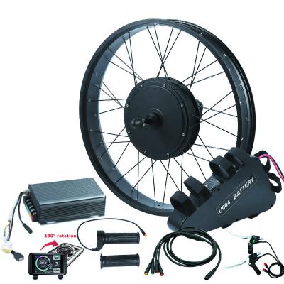 China Electric bicycle motor kits 3000w hub motor ebike conversion kits with fast speed 20/24/26*4.0 for sale