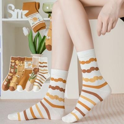 China New Trend High Quality Fashion Cotton Casual Socks For Women Pure Cotton Breathable Customized Scok For Men And Women for sale