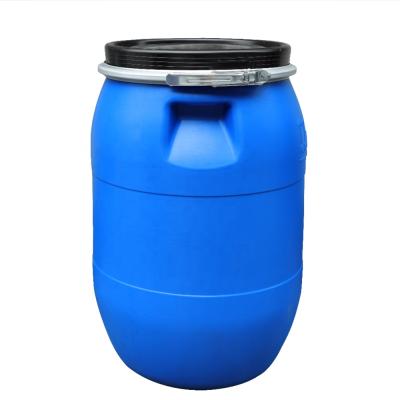 China Strong Sealing 120L Blue HDPE Plastic Drum With Iron Hoop For Chemical for sale