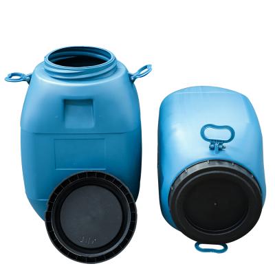 China Strong Sealing 60L HDPE Plastic Drum With Lid And Handle For Chemical for sale