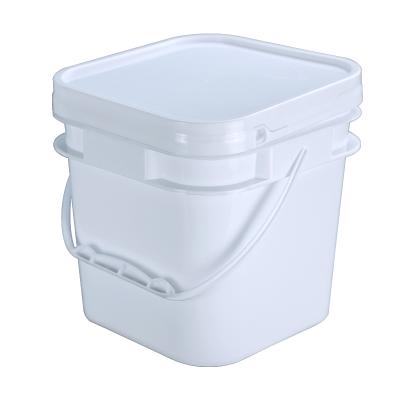 China Factory direct sales new clear plastic square bucket strong customization 5Lsquare bucket for sale