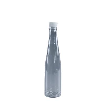 China 100% Virgin Material 570ml PET Bottle Transparent Clear Plastic Milk/Water/Juice/Drinks/Beverage Bottle With PP Screw Cap 28mm for sale