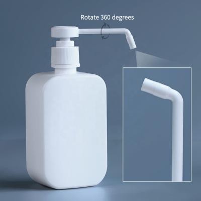 China HDPE Clean Liquid Popular Promotional Sanitizer Bottles Plastic 500ml Pump Bottle for sale