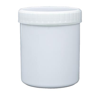 China Round Plastic Jar HDPE 1L Plastic Container Strong Customized Sealing With Lid Plastic Box for sale