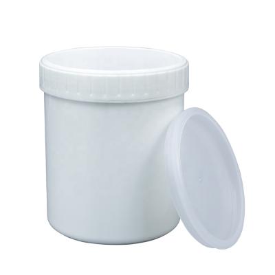 China Strong Plastic Jar 1000ML HDPE 1 Liter Food Grade Container With Screw Lid 1000 Gram Plastic Bottle / Can Customized for sale