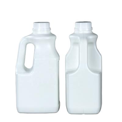 China Leak Proof 2L Milk Box Plastic HDPE 2 Liter Liquid Juice Container With Screw Lid 2KG Barrel White Plastic Food Boxes Customized for sale