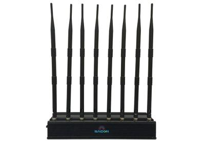 China VHF UHF Mobile Phone Gps Jammer Aluminium With Omni Directional Antennas for sale