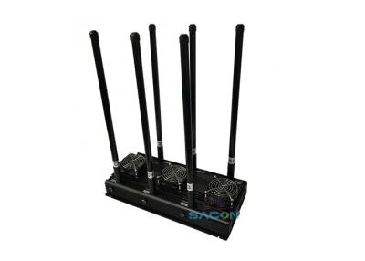 China 100 Watt 6 Channels 3G 4G Signal Jammer For Prisons / Conference Rooms for sale