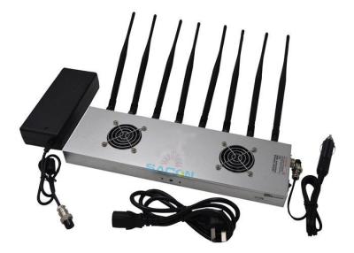 China 2G 3G 4G Wi-Fi High Power Signal Jammer de alta frequência com 8 antenas omnidirecionais à venda