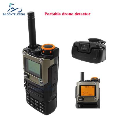 China 600 tot 800 meter straal Draagbare anti-drone signaaldetector Draadloze handheld drone detector Te koop