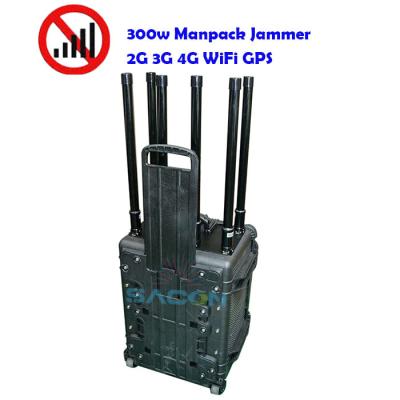 China 8 banden Draagbare bagage voertuig gemonteerde jammer militaire standaard behuizing 50w per band Te koop