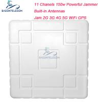 China PVC 150w Mobile Phone Signal Jammer 2G 3G 4G 5G 11 Channels for sale