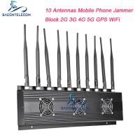 China 18w 10 Antennen Mobilfunksignalstörgerät VHF UHF Blocker 4G 5G zu verkaufen