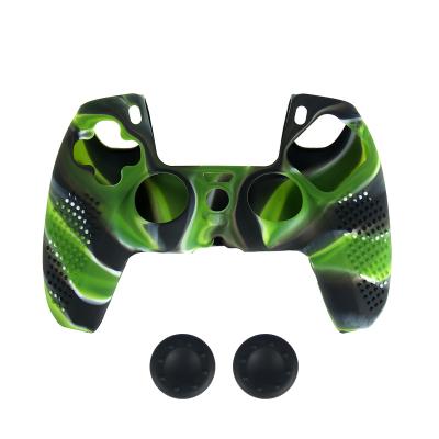 China PS5 Camouflage Protective Soft Cover Rubber Silicone Case For Game Station 5 PS5 DualSense Wireless Controller for sale