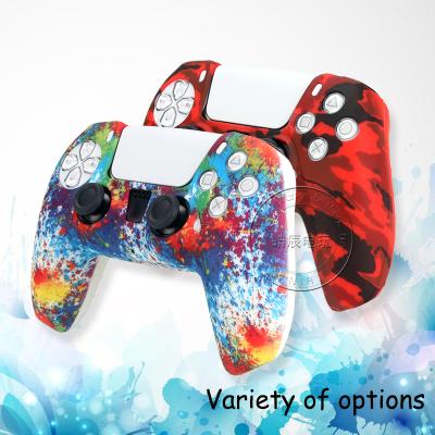 China PS5 Water Transfer Printing Gaming Station 5 Protective Soft Silicone Game Station 5 Case For Gaming Station 5 PS5 for sale