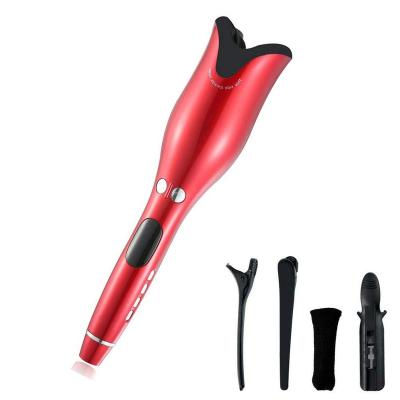 China Curl Your Hair Pink Hair Curler Rotating Professional Air Rotating N Curl 1 Inch Hair Curling Iron Automatic Hair Curler for sale