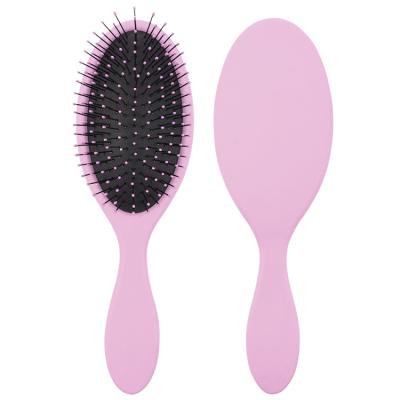 China Cushion Private Label Bristles Detangling Hair Brush Scalp Massage Detangler Ultra-soft Plastic Hair Brush for sale