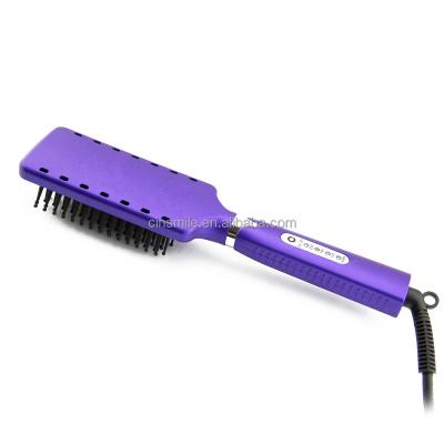 China New Products Compact Led Hair Straightener Flat Iron Hair Brush JD-023 for sale