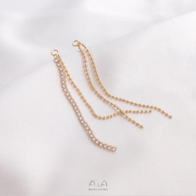 China Fashionable.Popular Factory Wholesale Zircon Claw Chain Earrings Jewelry Making Pearl Chain Tassel Chain For DIY Handmade Earrings Accessories for sale