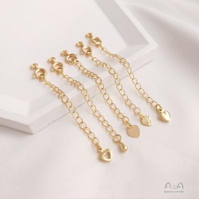 China Fashionable.Popular Factory Direct Sales Spring Buckle Chains DIY Necklace Bracelet End Extension Chain for sale