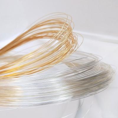 China Fashionable.Popular Wholesale 14k Gold Copper Wire Diy Jewelry Accessories Thin Gold Plated and Silver Wire For Jewelry Making for sale