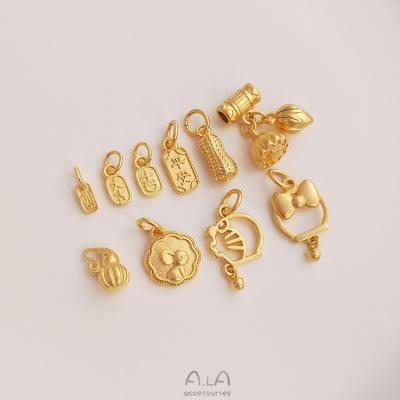 China Custom Mini Sand Gold Multiple Pendant CLASSIC style fashion charm jewelry pendant for DIY necklace bracelet making for sale