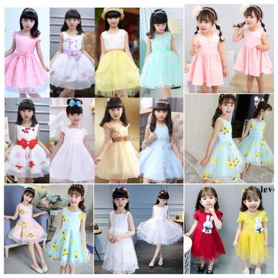 China Anti-wrinkle Summer Lace Princess Girl Dress Wedding Celebration Dress Elegant Evening girl dress casual school wear for sale