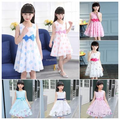 China Anti-wrinkle Girls Summer Dress for Kids Sleeveless kids skirt Casual style dress for girls for sale