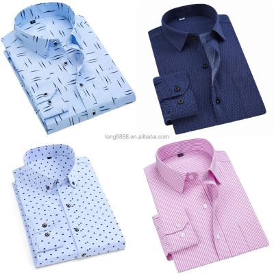 China Anti-pilling Stretch Cotton New Solid Men's Social Shirts Long Sleeve Formal Dress Shirt For Man Slim Fit Business Blouse Male White Shirt for sale