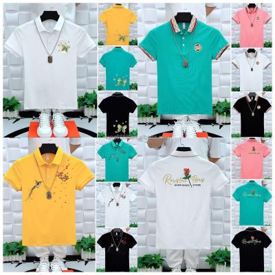 China Anti-wrinkle 2023 summer new men's embroidered Polo shirt fashion casual business shirt men's shirt for sale