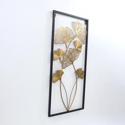 China Latest wholesale contemporary wrought iron wall hanging background wall decoration living room personality decoration for sale