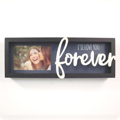 China Home decoration cheapest price ex-factory decoration photo frame MDF fashion photo desk frame for sale