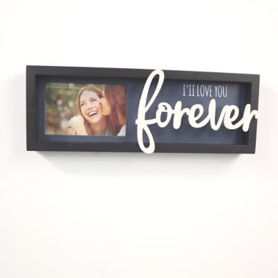 China Superior home decoration fashion and simple wooden MDF photo frame installed high quality retro photo pictures for sale