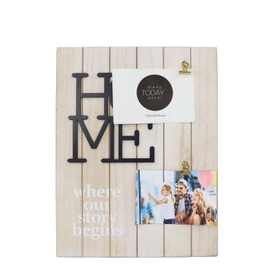 China Good Quality Customized Wooden Simple Office Desktop Decoration Frame Wall Decoration Vertical Photo Picture Frame for sale